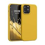 kwmobile Case Compatible with Apple iPhone 13 Pro Max Case - TPU Silicone Phone Cover with Soft Finish - Honey Yellow