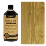 Littlefair's Wood Stain Water Based - 1 LTR - Indoor Furniture Stain Light & Dark Finishes - Special Non Toxic & Eco Friendly Formula - Wood Stain for Crafts - Color: Antique Stripped Pine