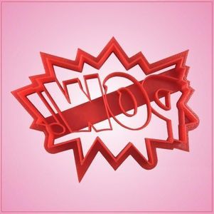 Embossed Pow Cookie Cutter 4-1/4 Inches Wide