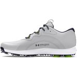 Under Armour Men's Charged Draw 2 Cleat Golf Shoe, (102) Halo Gray/Halo Gray/Midnight Navy, 10