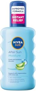 NIVEA SUN After Sun Moisture Spray (200 ml), 48H Moisturising Spray with Organic Hyaluron and Aloe Vera to Soothe, Soften and Relieve Signs of Sun-Stressed Skin