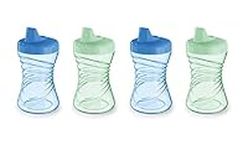 NUK Fun Grips Hard Spout Cups, 10 oz (300 mL), 12+ Months, Green & Teal, 2 Pack