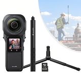 Insta360 ONE RS 1-Inch Leica 360 Degree Action Camera SURVEY PRO Kit inc: Invisible Selfie Stick + Tripod + 64GB