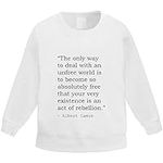 Quote by Albert Camus Kid's Sweatsh