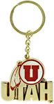 Aminco NCAA Utah Utes Heavyweight Keychain