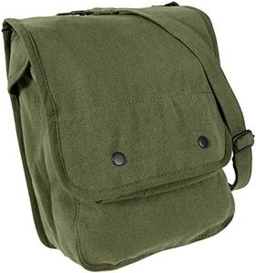 ROTHCO Canvas Map Case Shoulder Bag, Olive Drab