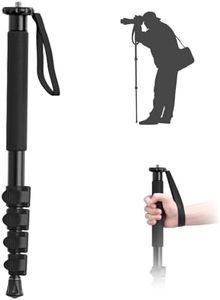 ULANZI TB12 61-Inch Camera Monopod - Portable Monopod Photography Stick with 5-Section Height, Aluminum Compact Travel Tripod & Monopod for Camera Canon, Nikon, Sony Mirrorless, DSLR, Easy to Carry