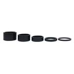 Cervus 5PCS New Quality Alloy Black Headset Spacers 1 1/8" - 3mm, 5mm, 10mm, 15mm, 20mm