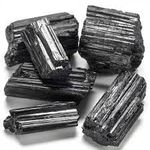 RR SHEIKH GEMS Natural Black Tourmaline Stone Crystal Healing Rough Original Gemstones for Meditation Reiki Decorative and Many More. (1 KG. (9-12 Pieces))