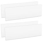 kwmobile Garage Wall Protector Bumpers - Set of 4 Self-Adhesive Foam Strip Car Door Paintwork Protection Guards - 40 x 12 x 1.5 cm - White