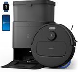 ECOVACS DEEBOT N30 Omni Robot Vacuum and Mop, 10000Pa Suction, TruEdge Adaptive Edge Mopping, ZeroTangle 2.0 Technology, Self-Emptying, Hot Air-Drying, Auto-Lift Mopping, Obstacle Avoidance