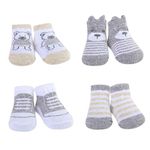 Baby Dinosaur, Unicorn, and Baby Animal Socks 0-3, 3-6 Months for Boys & Girls (Bears Set)