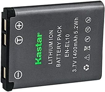 Kastar EN-EL10 Lithium-Ion Battery Replacement for Nikon EN-EL10 and Nikon Coolpix S60 S80 Coolpix S200 S203 S210 S220 S230 Coolpix S500 S510 S520 S570 Coolpix S600 S700 Coolpix S3000 S4000 S5100