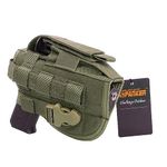 EXCELLENT ELITE SPANKER Airsoft Pistol Holsters Tactical Adjustable Pistol for Holster M1911 G17 G18 G19 G26 G34 XD-45acp CZ P-10C(Ranger Green)