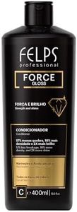 Felps Professional Force Gloss Hair Conditioner with Marineplex and Glycolic Acid, Strengthening Treatment for All Hair Types, 13.5 fl oz