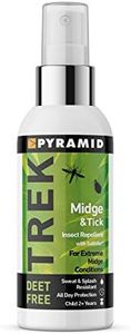 Pyramid Trek Midge & Tick No DEET Midge/Tick/Mosquito Repellent DEET FREE Saltidin Spray - 60ml