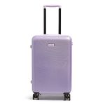 Vera Bradley Women's Hardside Rolling Suitcase Luggage, Purple Shimmer, 22" Carry On