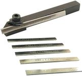 Factory Mini Parting Tool Cut off Holder with 6Pcs HSS Blades for Mini Lathes - 8mm Shank