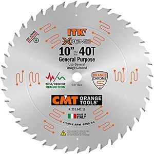 CMT 251.042.10 ITK XTreme General Purpose Saw Blade, 10-Inch x 40 Teeth ATB Grind with 5/8-Inch Bore