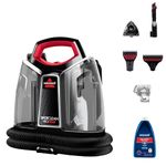 Bissell Portable Wet & Dry Vacuum Cleaner|Heatwave Technology removes Curry & Tough Stains|Deep Cleans Carpet, Sofa, Curtains, Mattress, Refreshes Garments|2 Yrs Warranty|Cleaning Formula incl