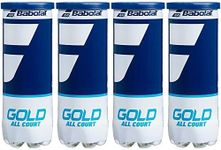 Babolat Gold All Court Tennis Balls, 4 Cans, 12 Balls