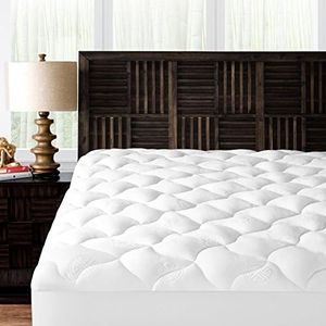 Mandarin Home Collection Ultra Soft Rayon Derived from Bamboo Plush Mattress Topper - Premium Mattress Pad - Twin XL