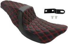 Artudatech Rider Passenger Seat Front Rear Cushion Red For Harley Davidson Street Glide EFI FLHX 2008-2023, For Harley Road Glide Special FLTRXS 2015-2023 Road King Special FLHRXS 2017-2023