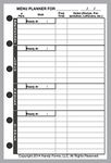 Pocket Size Menu Planner and Shopping List