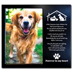 JOEZITON- Dog Memorial Gift Sympathy Gift (Opts) Personalized Metal Pet Memorial Picture Frame 4X6 for Loss of Dog. (2B)