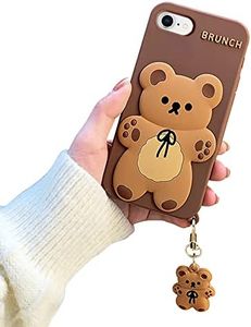 Razstorm Design for iPhone 7 & iPhone 8 & iPhone SE 2020 (2nd Generation) Case 3D Cartoon Animal Character Soft Silicone Kawaii Girls Women Teenager Shockproof Rubber Cover 4.7 Inch