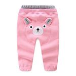Mud Kingdom Cute Toddler Girl Jogger Pants Fleece Lined Bear 24 Months Pink