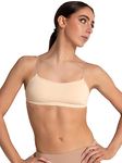 Capezio Women's 3564 Camisole Bra Top With Bratek, Nude, L UK