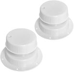 luxlead RV Plumbing Vent Caps - Camper Vent Cap Replacement for RV Trailer Camper Motorhome, RV Roof Sewer Vent Cover Caps Kit for 1 to 2 3/8 Inch Pipe - White (2 Pack)