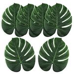 Super Z Outlet Tropical Imitation Green Plant Paper Leaves 13" Hawaiian Luau Party Jungle Beach Theme Decorations for Birthdays, Arts & Crafts, Prom, Events, Weddings (6 Pack)