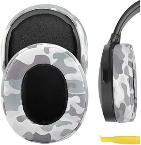 Geekria QuickFit Replacement Ear Pads for Skullcandy Crusher Wireless Crusher Evo Crusher ANC Hesh 3 Venue Headphones Ear Cushions, Headset Earpads, Ear Cups Cover Repair Parts (Camo)