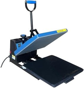 Fancierstudio DG Digital Heat Press Industrial-Quality Digital 15-by-15-Inch Sublimation T-Shirt Heat Press, Black DG Heat Press Black Blue