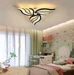 Ceiling Lights LED Modern Dimmable Light Living Room Kitchen Ceiling Lamps Acrylic Ring Design Flush Mount Chandelier for Bedroom Dining Room Office Bathroom Decor with Remote Control Lighting L60