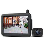 Digital Wireless Backup Camera for Car, 5 Inch TFT Back Up Camera with IP68 Waterproof Rear View Camera, Night Vision Ideal Reverse Camera for Cars Trucks Pickup Van SUV Mini RV Camper (BOSCAM K7)