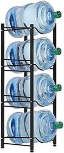 LIANTRAL Water Cooler Jug Rack, 4-Tier Heavy Duty Water Bottle Holder Storage Rack for 5 Gallon Water Dispenser, 5 Gallon Water bottle Holder, 5 Gallon Water Jug Holder