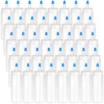 Fasmov Squeeze Bottle, 40 Pack 4-ounce Plastic Condiment Squeeze Squirt Bottles, Plastic Squeeze Bottles with Blue Tip Cap for Ketchup, Sauces, Salad Dressings, Crafts and More