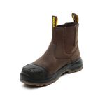 DEWALT East Haven Men's Water Resistant, Leather, Slip On, Dealer Safety Work Boots, Brown UK9