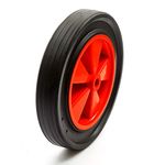 2 x 12" 12 Inch Wheel For Wheelbarrow & Jockey Wheels Solid Tyre & Wheel No Innertube required