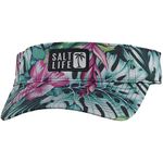 Salt Life Womens Blue Hawaiian Visor Hat, Black, One Size US, Black, One Size