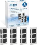 Fette Filter - Activated Carbon Refrigerator Air Filter Compatible with Paultra2 Ultra 2 Pure Air 2 Frigidaire and Electrolux Refrigerators Part #5303918847 (Pack of 4)