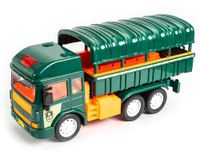 MY FIRST WHEELS Ratna's Army Truck Friction Powered Big Size Plastic Military Toy Vehicle for Kids