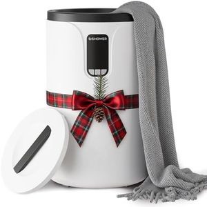 USHOWER Towel Warmers for Bathroom 20L, Smart LCD Display Towel Warmer Bucket with 24H Preset Timer, Adjustable Temperature Modes, Fits 2 Oversized Towels, Blankets, Bathrobes