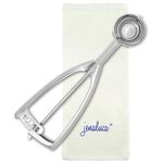 Jenaluca Mini Cookie Scoop & Melon Baller - 18/8 Stainless Steel (Small Scoop with Gift Pack)