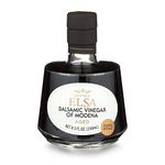 Elsa Aceto Balsamico di Modena, Traditional Italian Balsamic Vinegar IGP Italy, Aged 6 Years in Oak Barrels, Bottle with Cork Dosing Cap, Medium-Low Density, 250ml (8.4oz)
