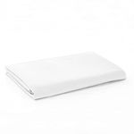 Sonia Moer Super Soft Brushed Microfibre Flat Sheet - Non Iron Breathable Hypoallergenic Top Sheet - Double/White