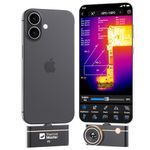 Thermal Master P3 Thermal Camera for iOS & Android, 512×384 X³ IR Resolution, Manual Focus, -4°F to 1112°F (-20°C to 600°C) Thermal Imaging Camera for PCB, HVAC and Electrical Inspection